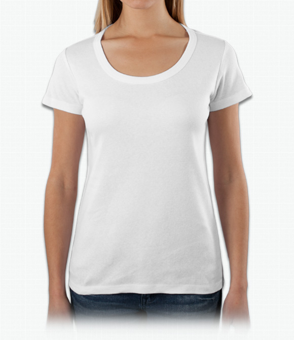 Women's V-Neck White T-Shirt