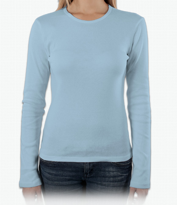 ladies jersey long sleeve tops