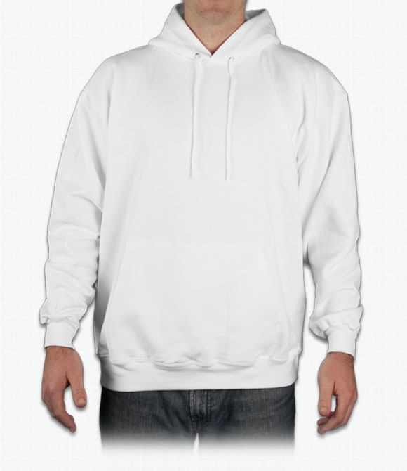 hanes white sweatshirt