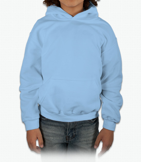 gildan hoodie blue