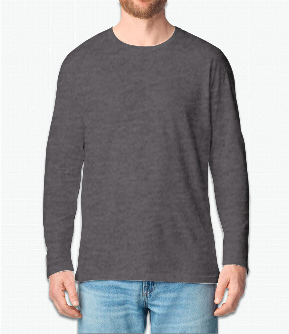 Custom T-Shirts - Next Level Next Level Mens Cotton Long Sleeve Crew