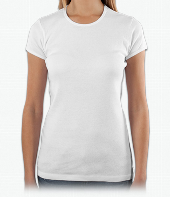 Bella Ladies Cotton/Spandex Crew Neck