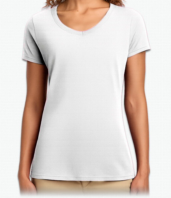 Port & Company Ladies Fan Favorite V Neck Tee image