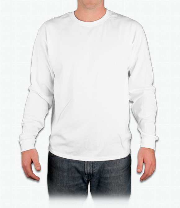 Cheap Custom Champion Tagless Long Sleeve T Shirt Printed With