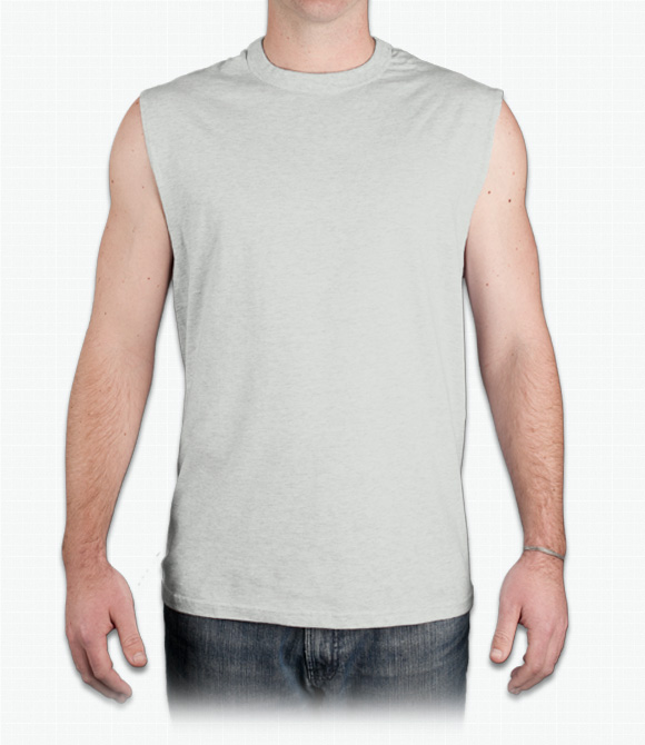 Cheap Custom Jerzees Sleeveless T-Shirt - Printed With Your Design