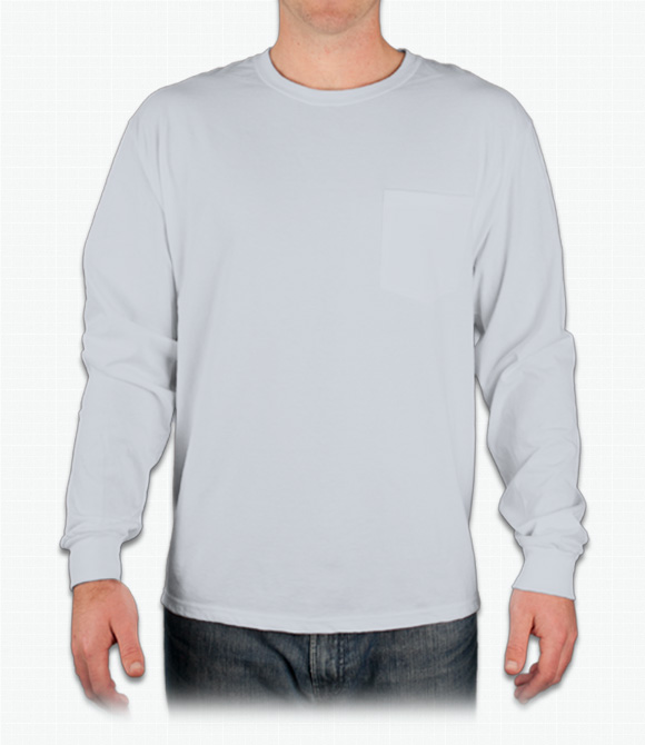 Hanes Tagless Long-Sleeve T-Shirt w/ Pocket
